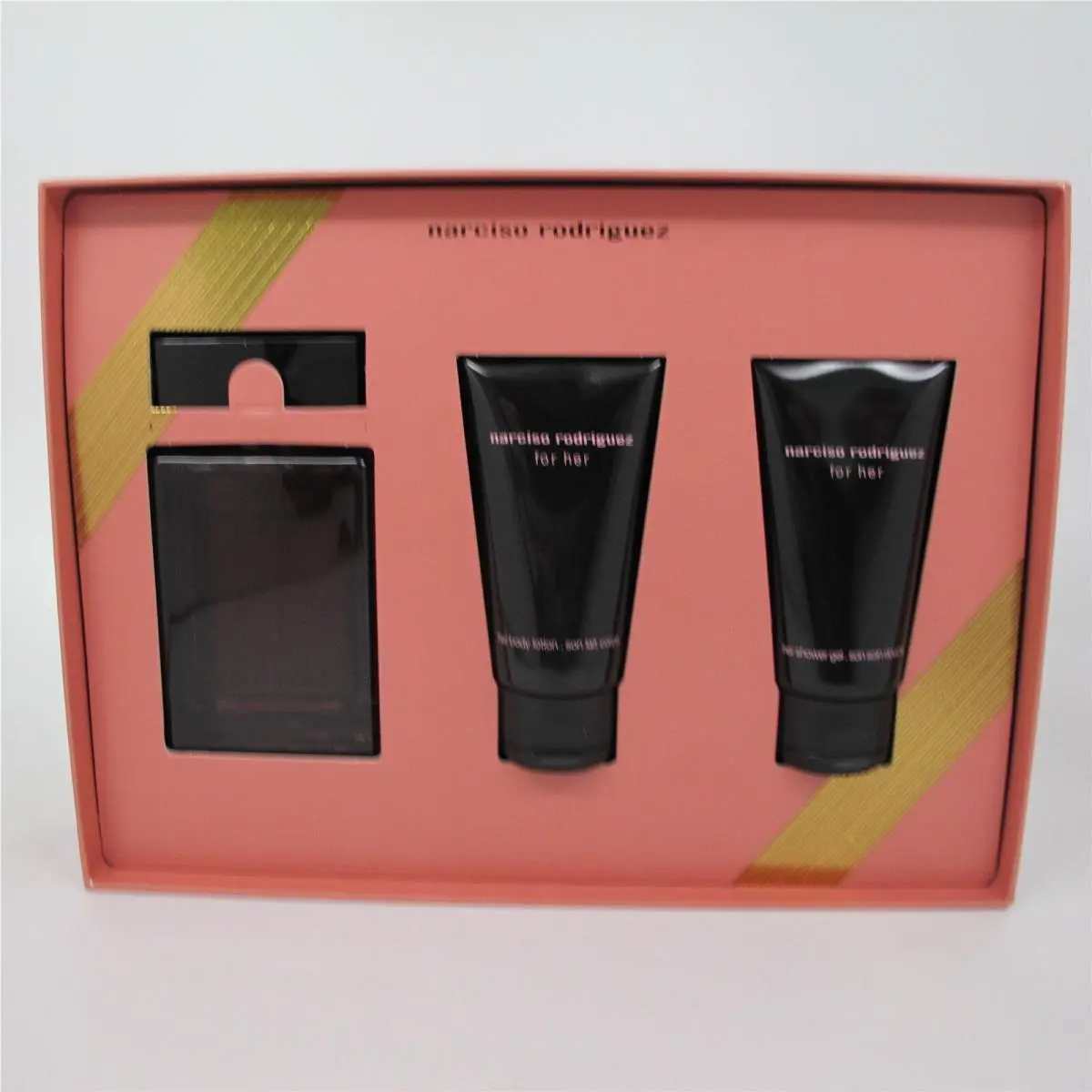 Musc Noir Rose  3pcs Set: 1.6 oz Edp Spray Lotion Gel by Narciso Rodriguez