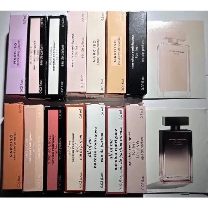 Narciso Rodriguez Perfume Collection For Women Sample Spray 14pc Set