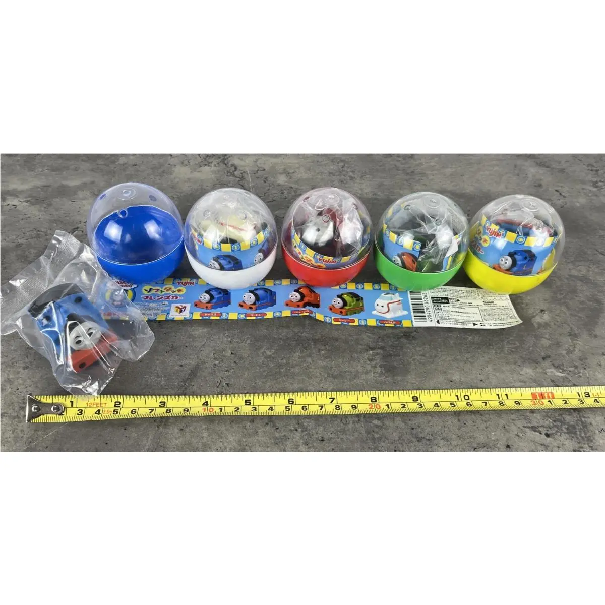 2007 Yujin Vending Capsule Thomas Friends Soft Touch Toy Full Set 5 Japan