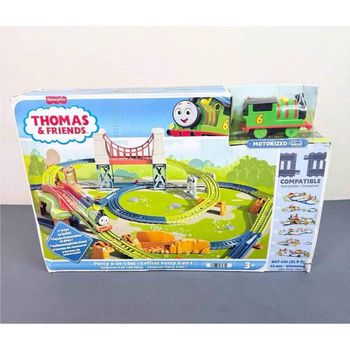 Fisher-price Thomas Friends Percy 6-in-1 Motorized Train Set