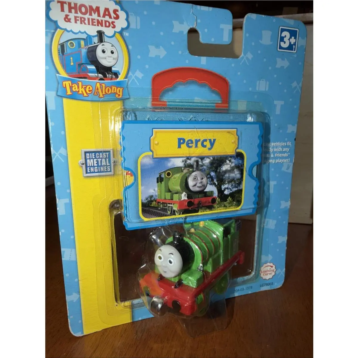 Percy Thomas Friends Train Diecast Take N Play Along Card Yellow Boarder