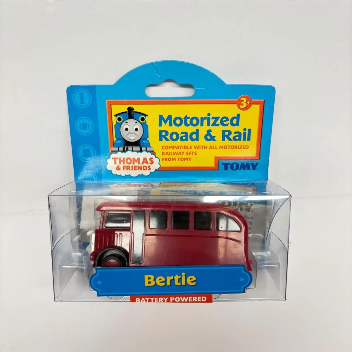 Tomy Thomas Friends Bertie The Bus Motorized Hit Road Rail 2004 7447
