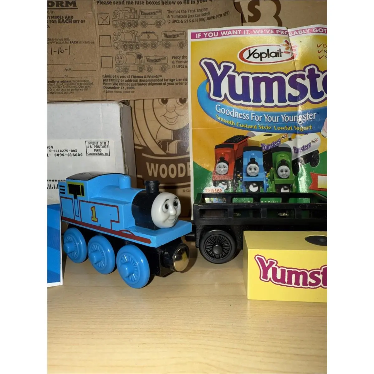 Promotional Thomas Friends Train Wooden Railway Promo Insert Yumster Yoplait