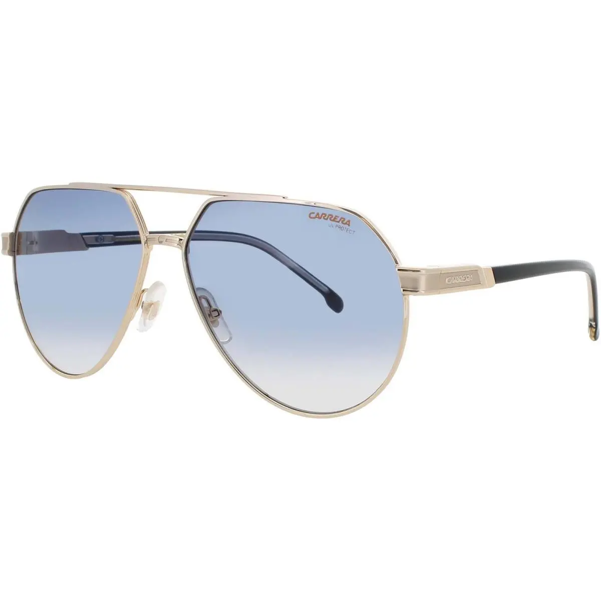 Carrera Men`s Sunglasses Gold Metal Navigator Shape Full Rim Frame 1067/S J5G