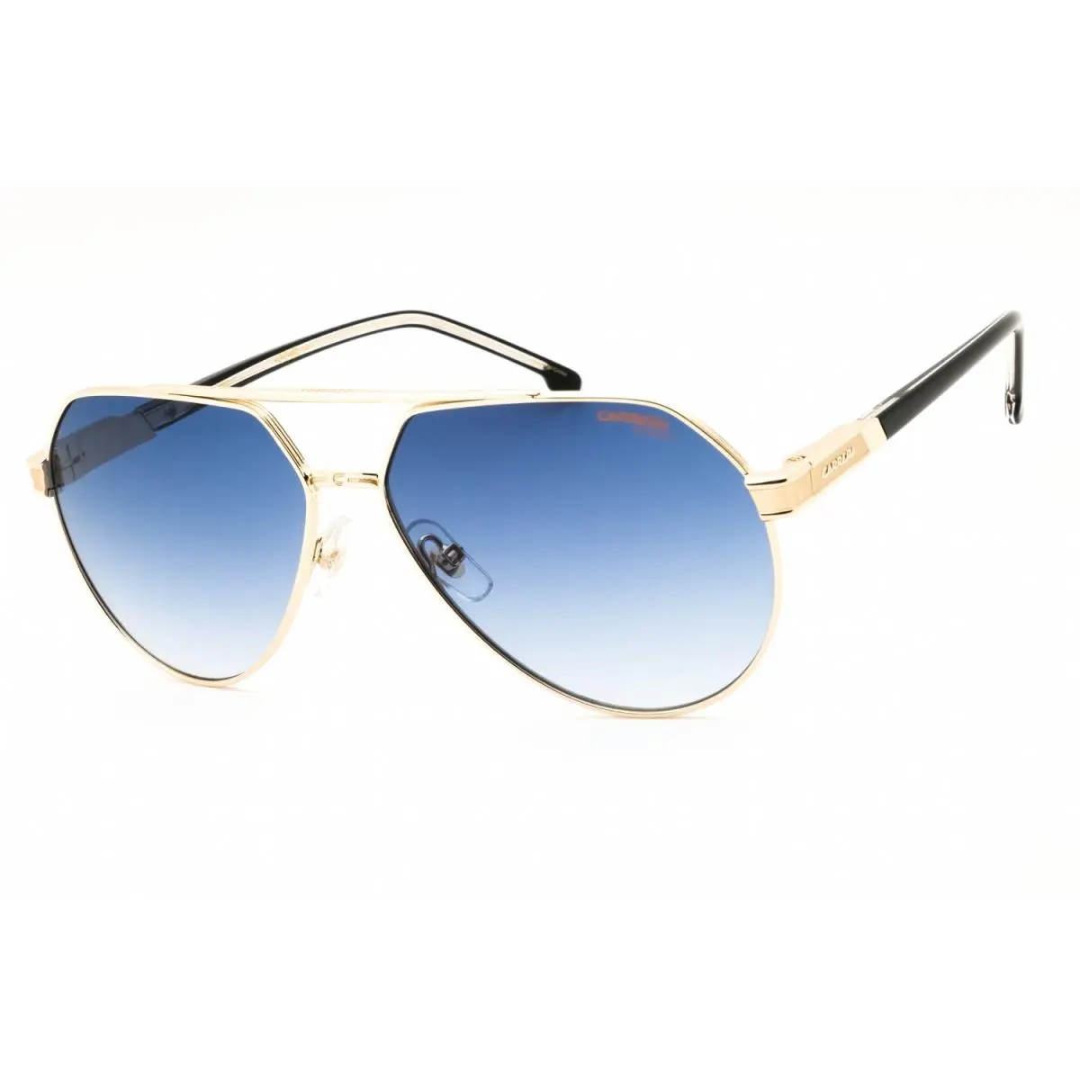 1067 S J5G 08 Sunglasses Rose Gold Frame Blue Lenses 62mm by Carrera