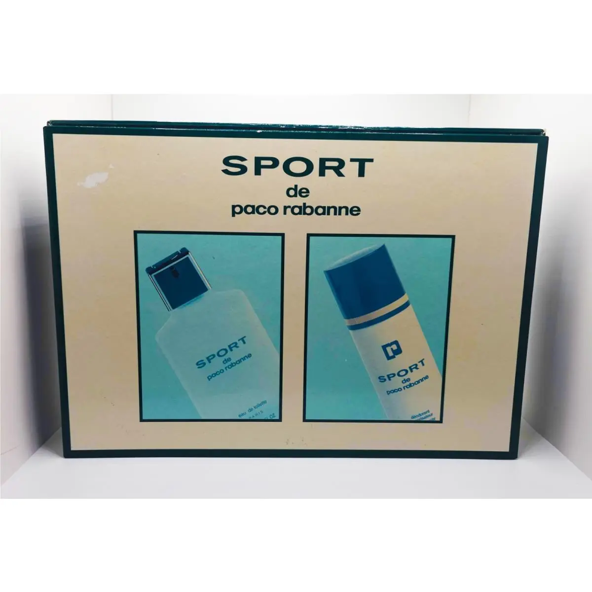 Vintage Sport de  Gift Set 3.4oz Edt Spray 150ml Deodorant - Rare by Paco Rabanne