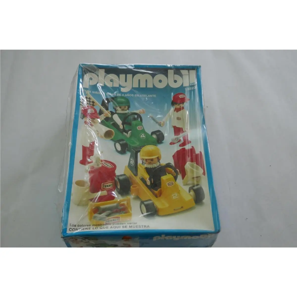 Vintage Playmobil 3523 Go Kart Racing Mexico Spanish Packaging