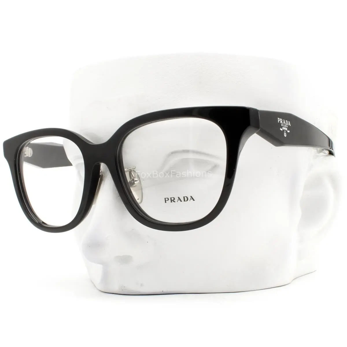Prada Eyeglasses VPRC11F 16K-1O1 Glasses Shiny Black 53mm W/case Alternative Fit