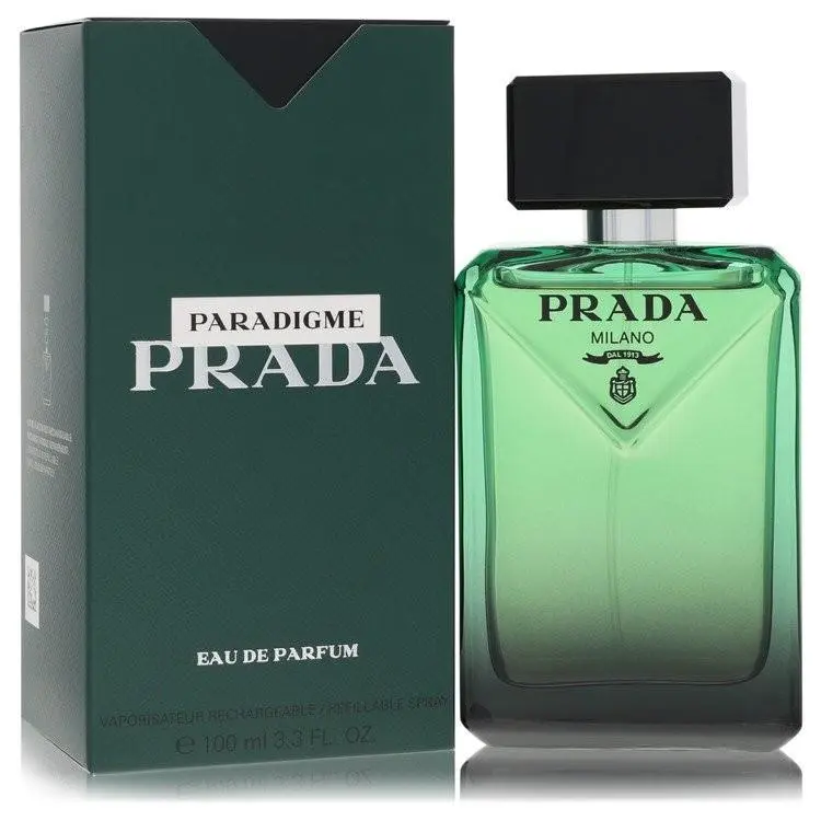 Prada Paradigme Eau de Parfum Men Spray 3.3 oz 100 mL Ambery Woody Refillable