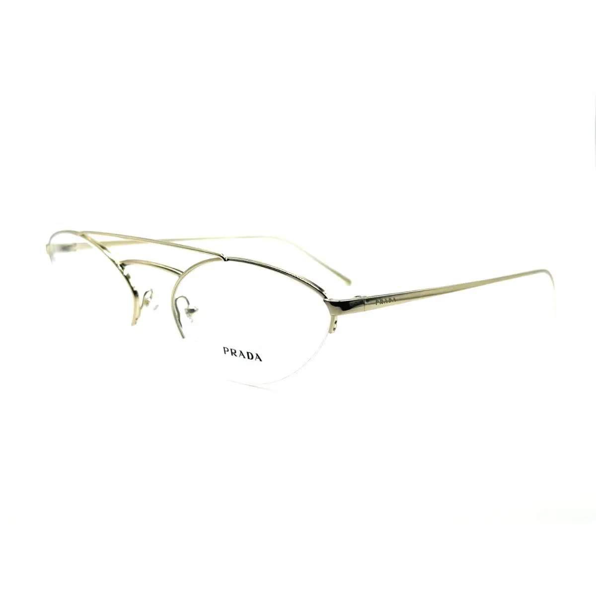 Prada Catwalk Vpr 62V ZVN-1O1 Pale Gold Women Eyeglasses 57MM 19 140