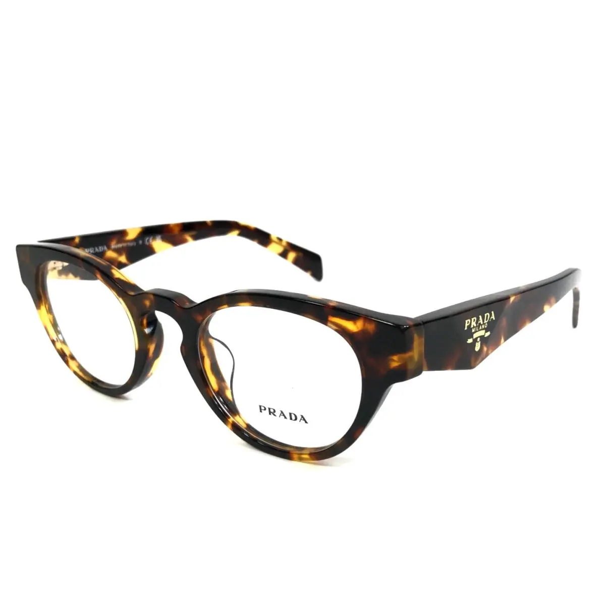 Prada Eyeglasses Frames VPRA11-D 14L-1O1 Tortoise Havana Asian Fit 49-22-145