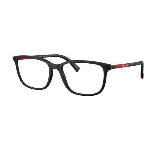 Prada Linea Rossa PS 02RV DG01O1 54 Black Rubber Men`s 54 mm Eyeglasses