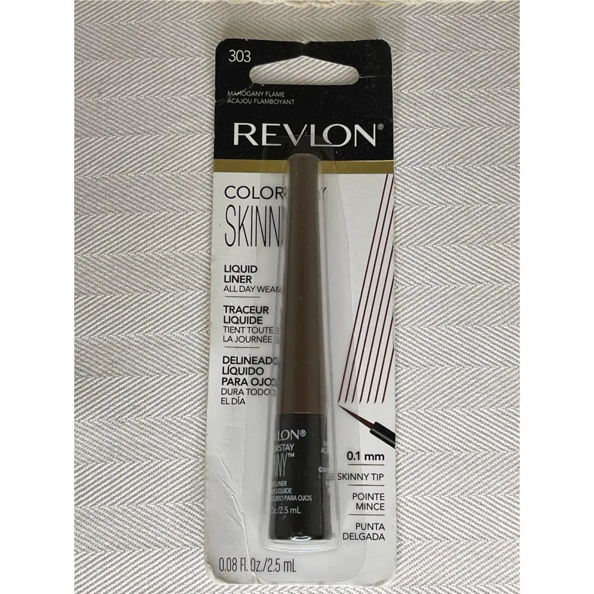 Colorstay Skinny Liquid Liner 303 Mahogany Flame 0.1mm Tip 0.08oz by Revlon