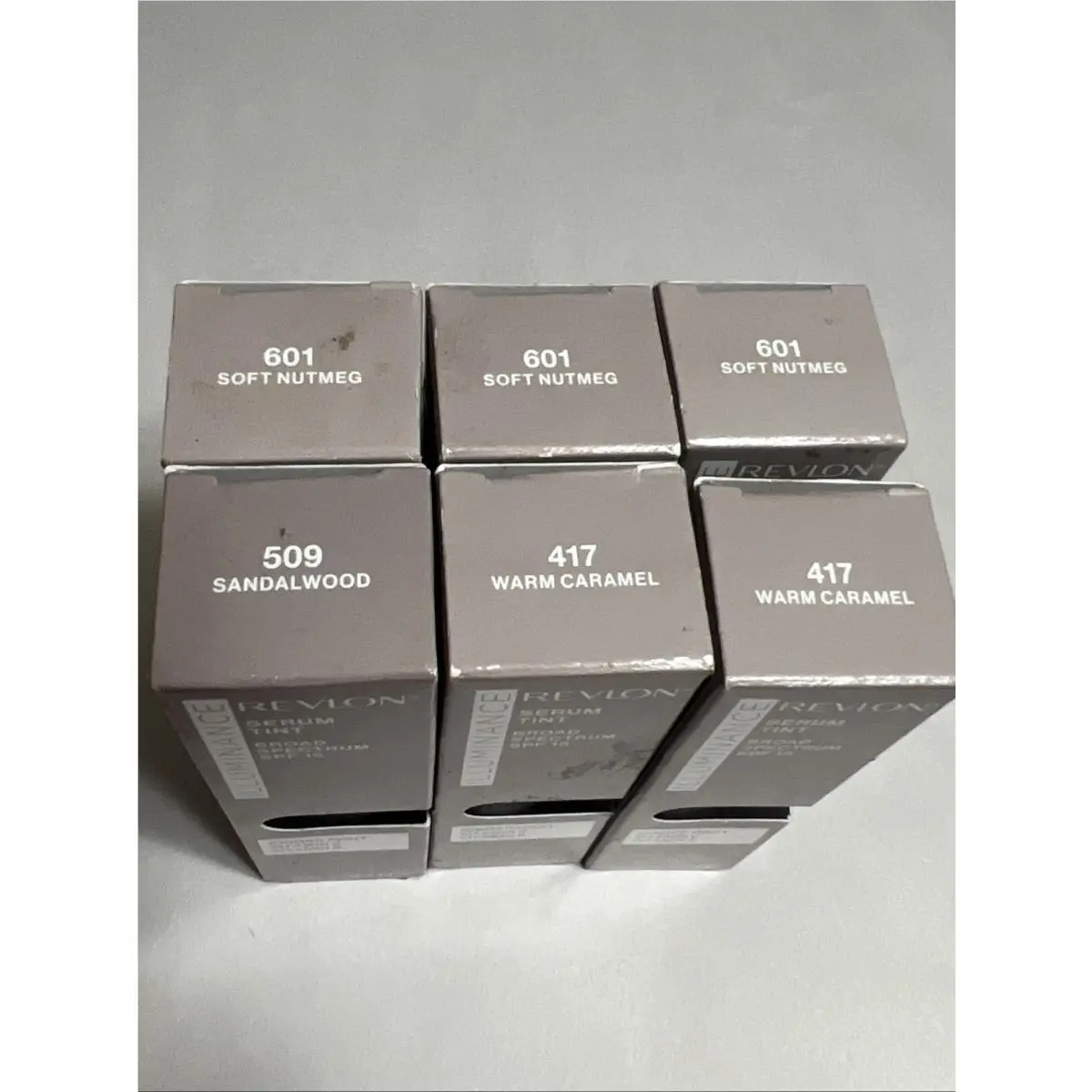 Revlon Illuminance Serum Tint Spf 15 Warm Caramel Softnutmeg Lot Of 6