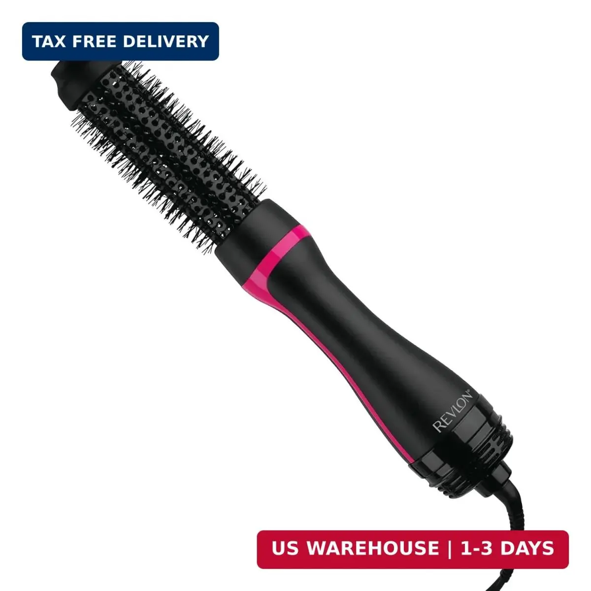 One-step Hair Dryer and Styler - Root Booster Round Brush For Styling Dr by Revlon