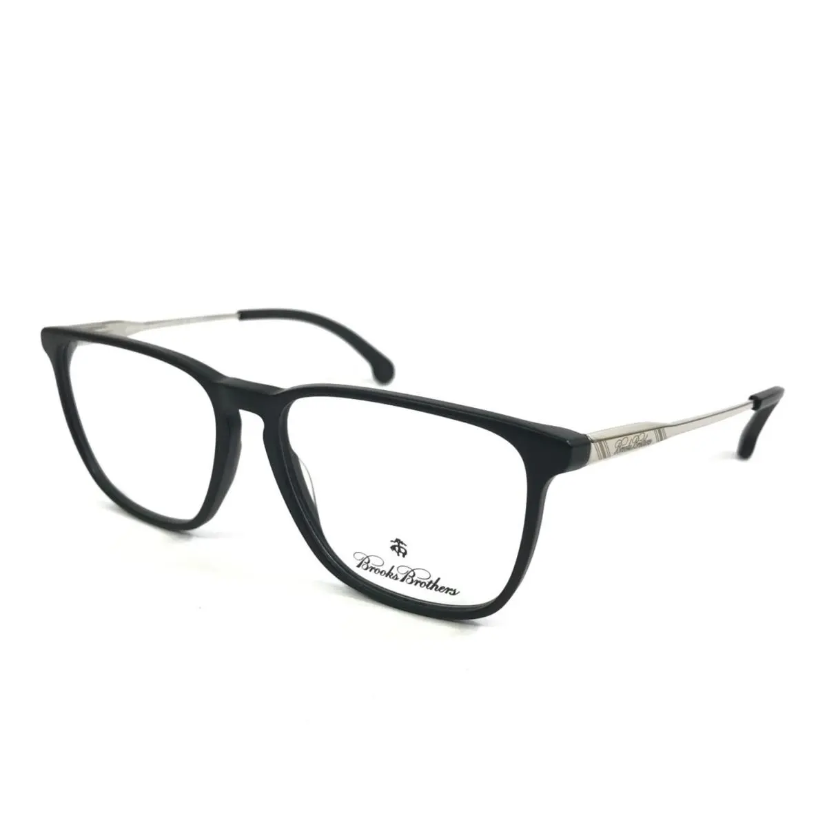 Brothers Eyeglasses Frames BB2034 6126 Matte Black Silver 54-15-140 by Brooks
