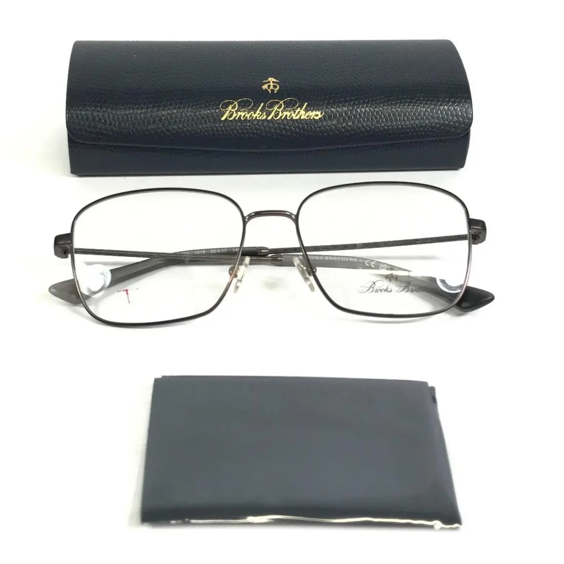 Brooks Brothers Eyeglasses Frames BB1094 1016 Brown Square Wire Rim 55-17-145