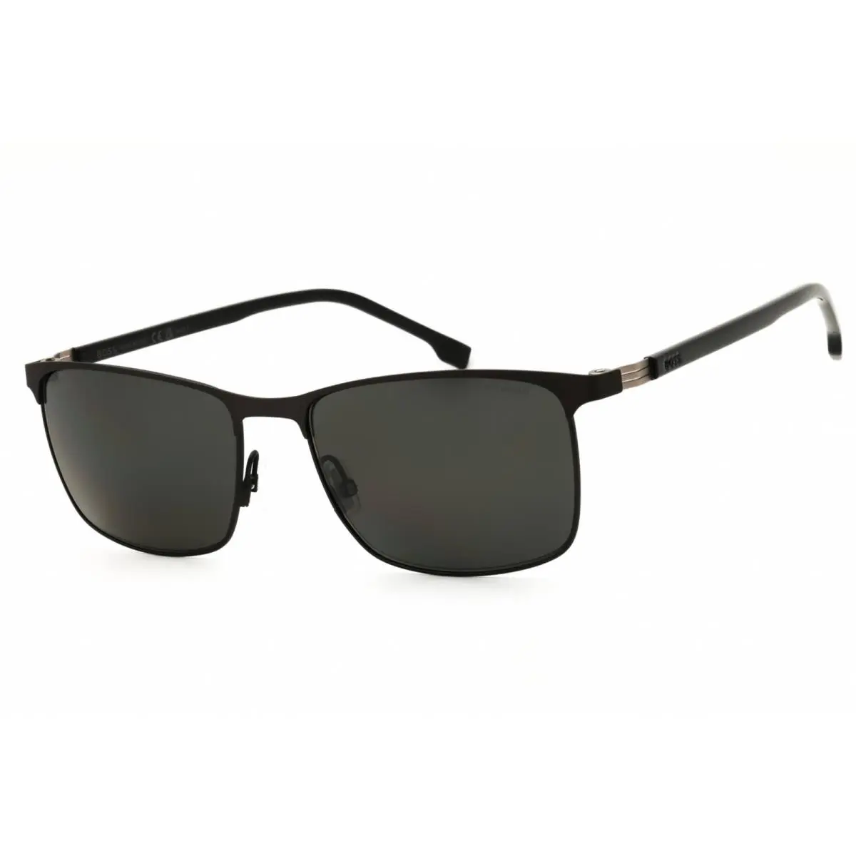 Men`s Sunglasses Matte Ruthenium/black Full Rim Frame 1635/S 0SVK M9 by Hugo Boss