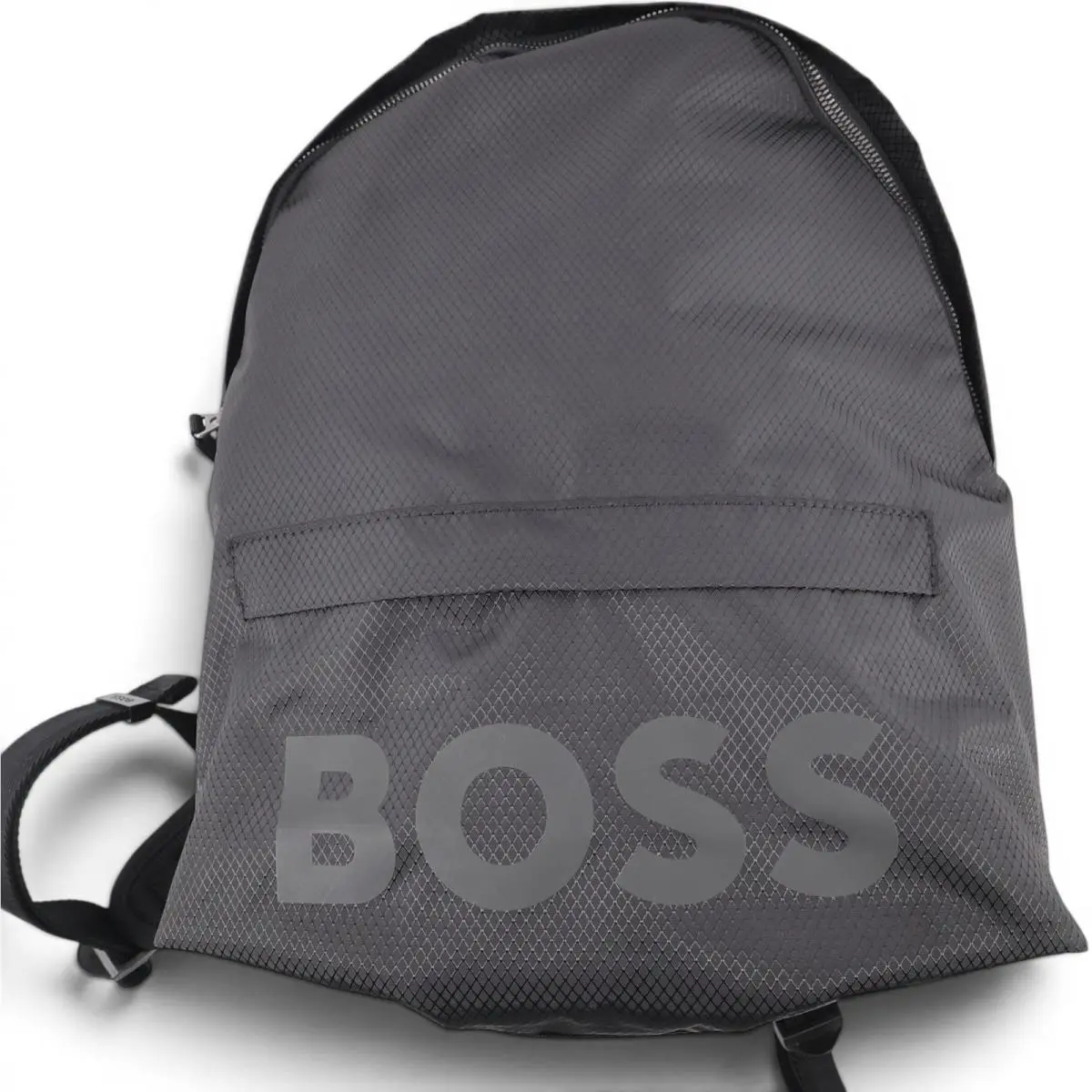 Pixel R Logo Ripstop Backpack Black Sleeveless Mens OS by Hugo Boss