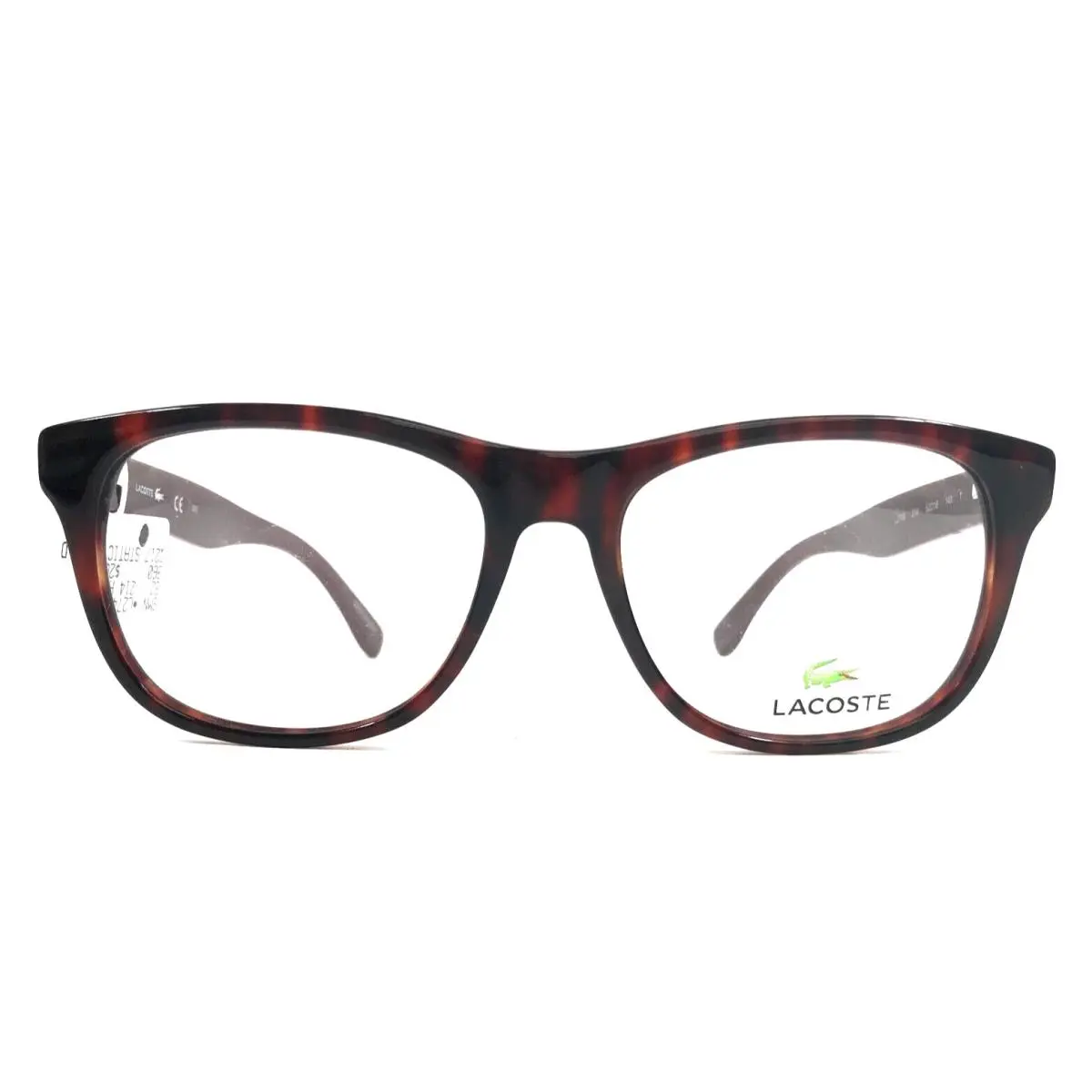 Eyeglasses Frames L2749 214 Shiny Havana Red Square Full Rim 52-16-140 by Lacoste
