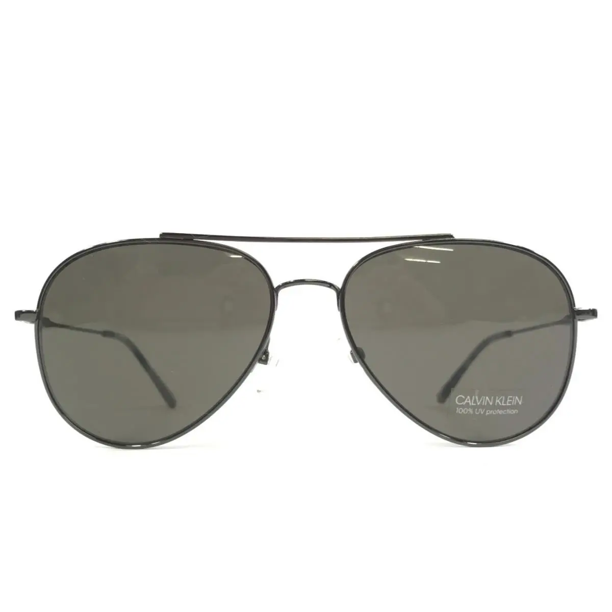 Calvin Klein Sunglasses CK18105S 008 Gunmetal Aviators with Dark Gray Lenses