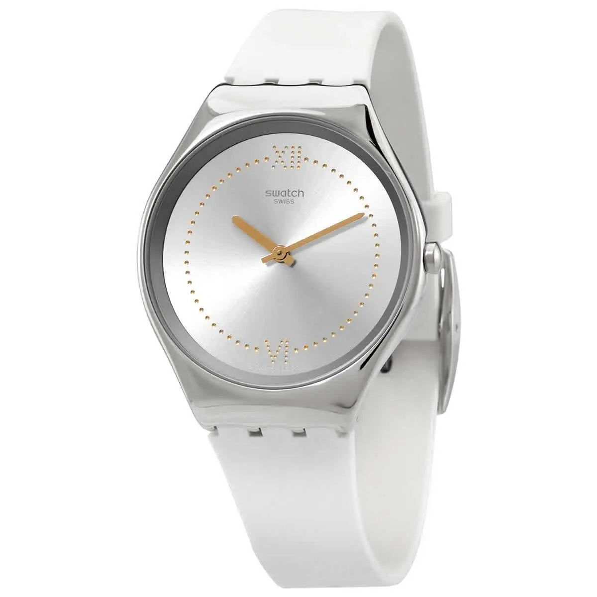 Swatch SYXS108 Skindoree Silver Dial 38 mm Women`s Watch