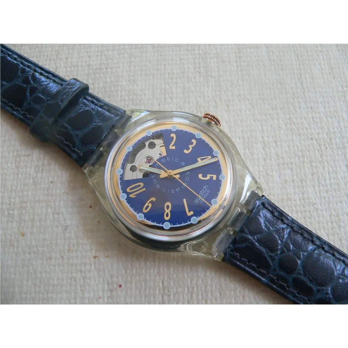 1993 Swiss Automatic Swatch Watch Nachtigall SAK104