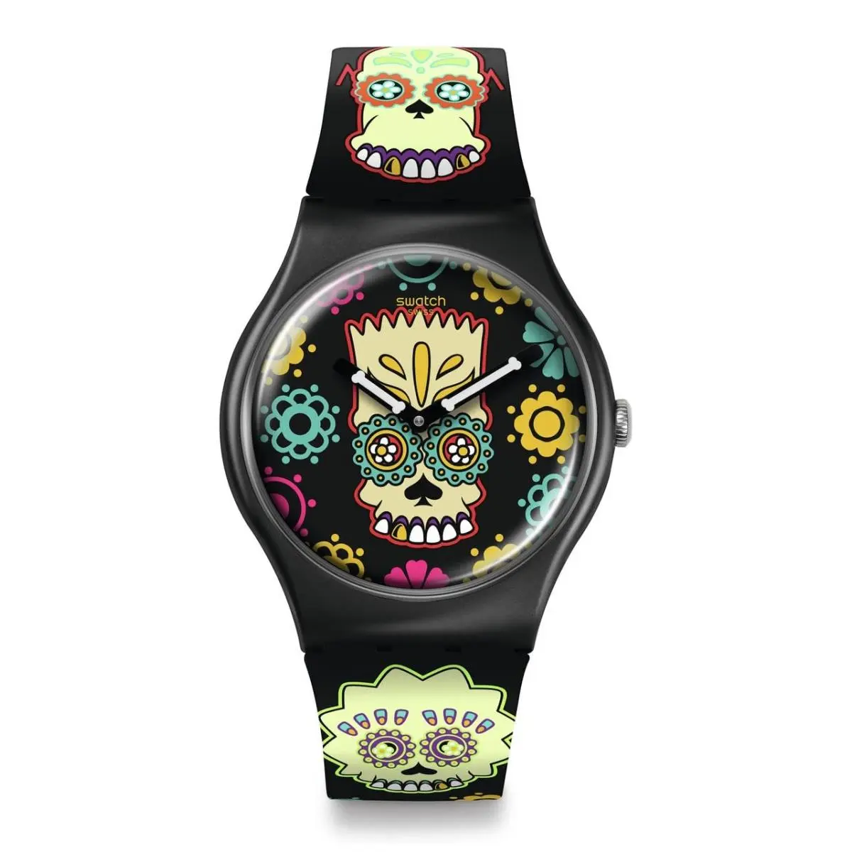 Gent Biosourced Lacquered Unisex Watch Casual Polymer Black by Swatch