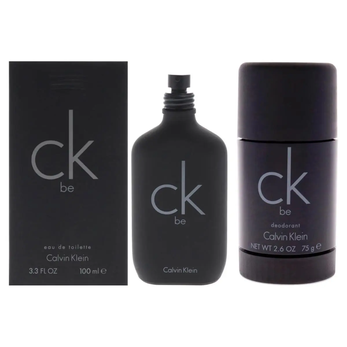 CK Be Kit by Calvin Klein Unisex - 3.3oz Edt Spray 2.6oz Deodorant