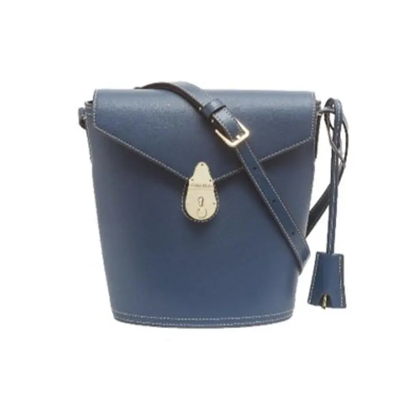 “the Statement Series” Navy Blue Bucket Crossbody Bag by Calvin Klein