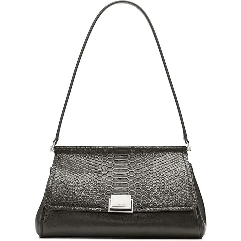 Women`s Ellis Demi Shoulder Bag in Black by Calvin Klein