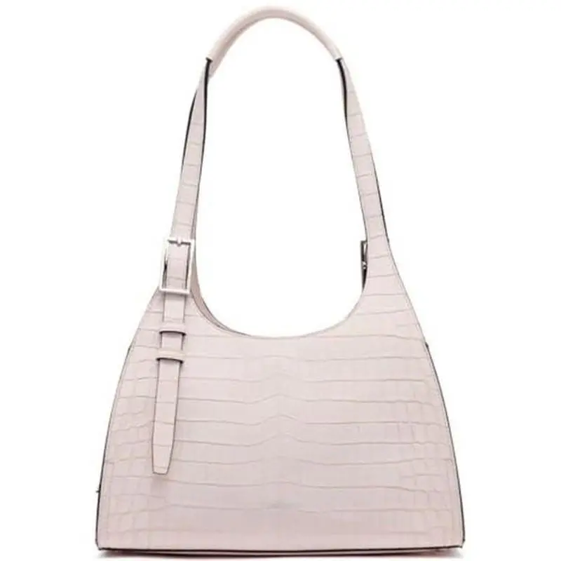 Quill Soft Crocodile Shoulder Bag in Parfait by Calvin Klein
