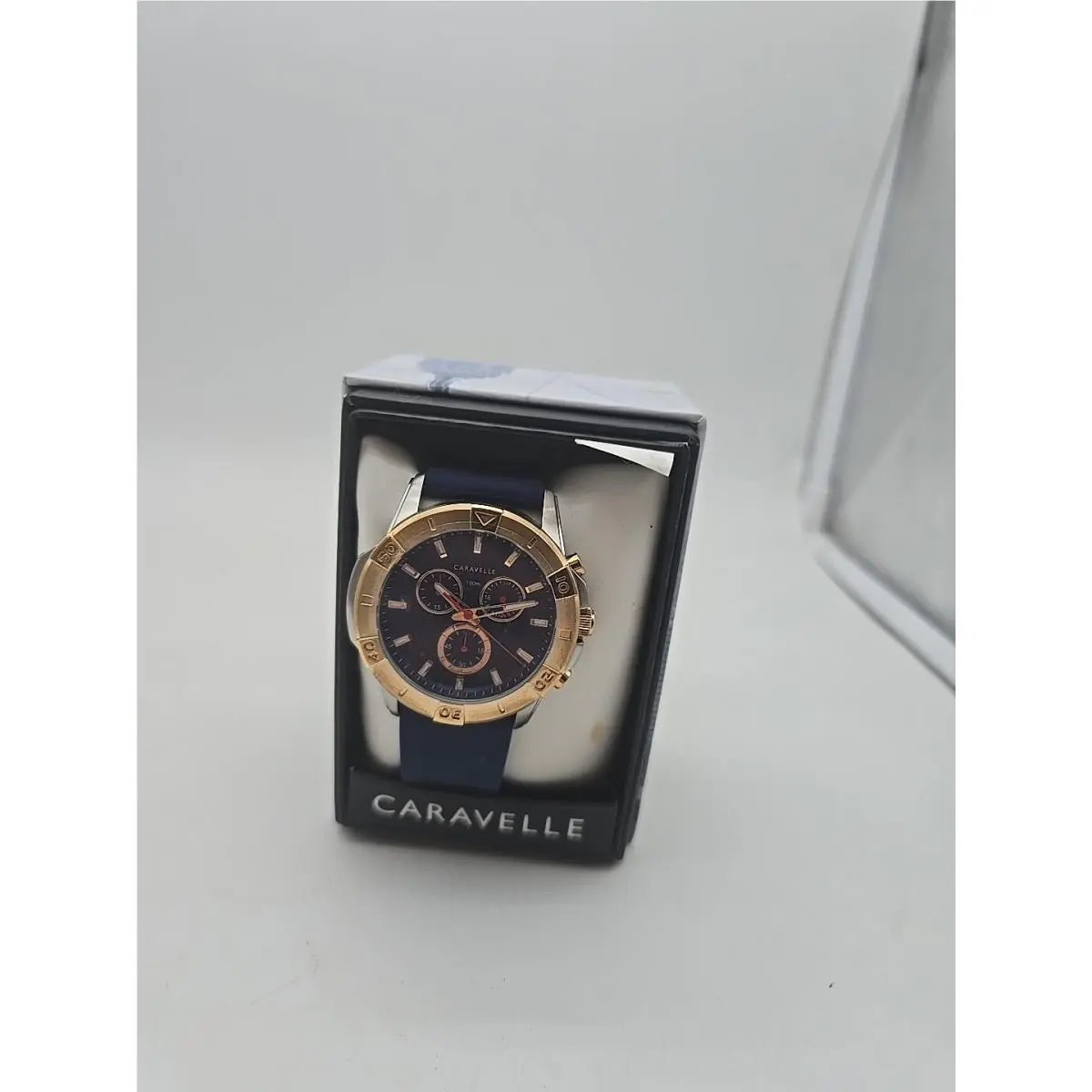 Caravelle  Men`s Sport Aqualuxx 6-Hand Chronograph Watch 24-Hour Time by Bulova