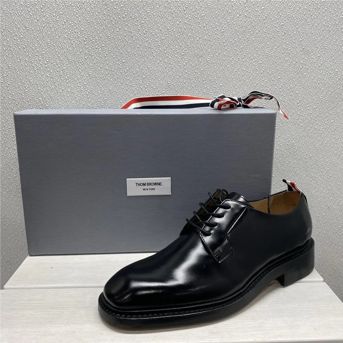 Thom Browne Mens Size US 9 EU 42 Soft Spazzolato Rubber Heel Blucher Dress Shoes