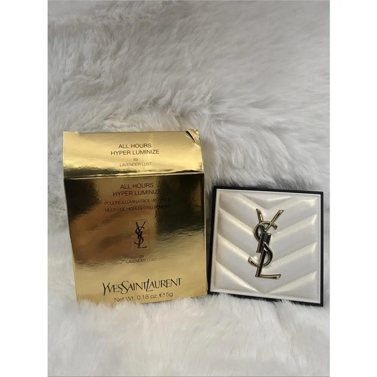 Yves Saint Laurent Ysl All Hours Hyper Luminize Powder Highlighter 69 Lavender Lust - 0.18oz/ 5g