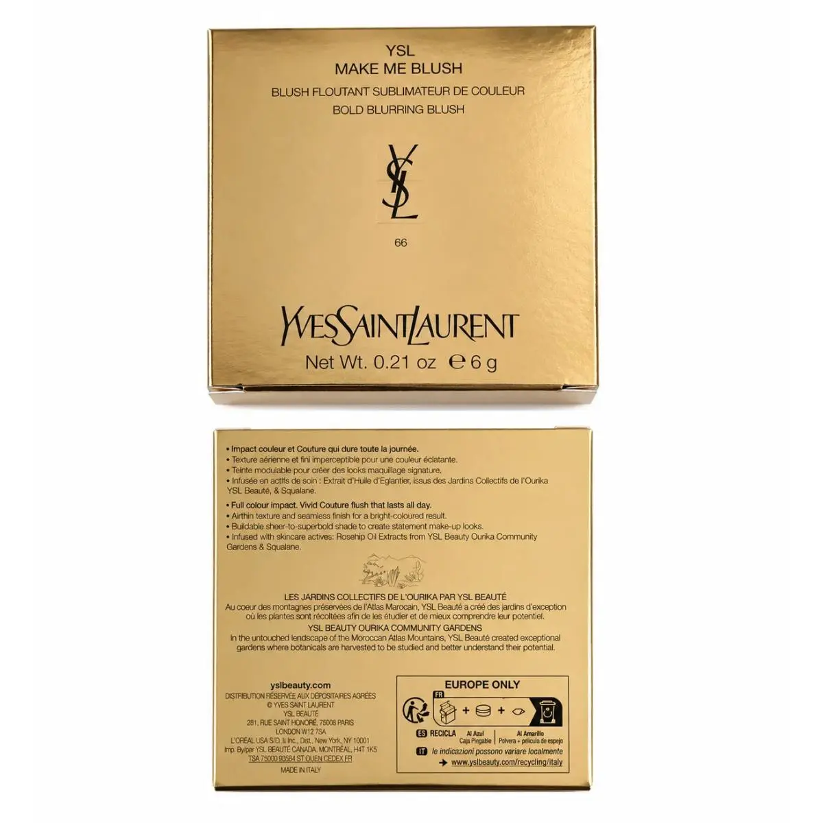 Yves Saint Laurent Ysl Make Me Blush Bold Blurring Blush – 66 Fuchsia Fizz 0.17 oz - Fuchsia
