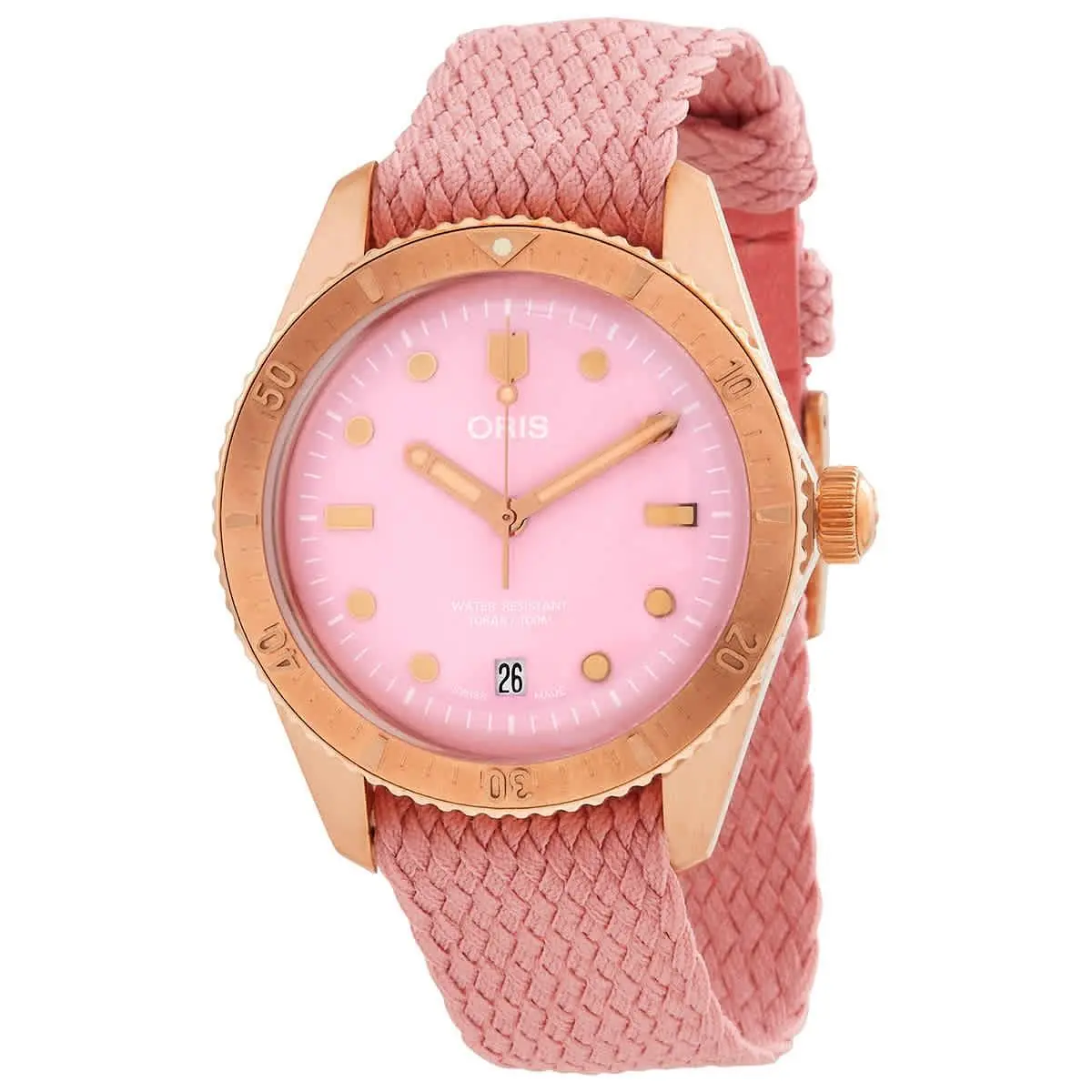 Oris Divers Sixty-five Automatic Pink Dial Unisex Watch 01 733 7771 3158-07 3 19