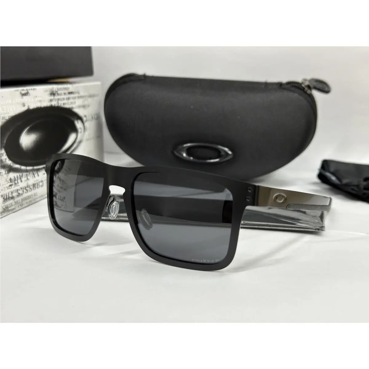 Holbrook Metal Motogp Sunglasses OO4123 Matte Black/prizm Gray by Oakley