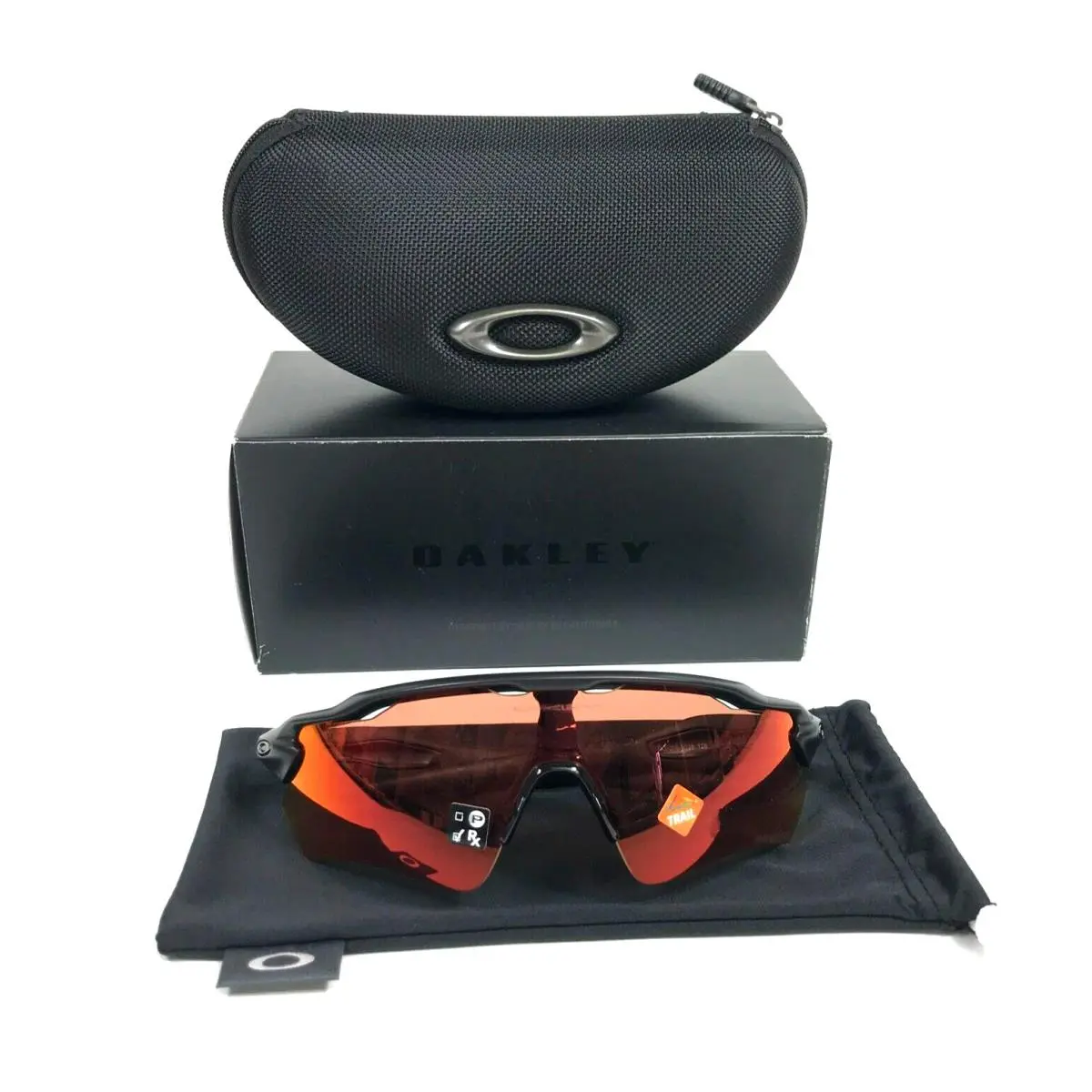 Sunglasses Radar EV Path OO9208-9038 Matte Black Prizm Trail Torch Lenses by Oakley