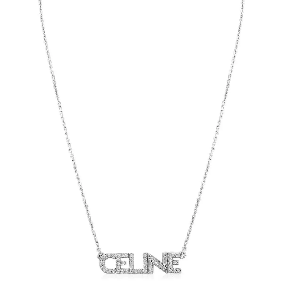 Celine Ladies Monochroms Strass Necklace