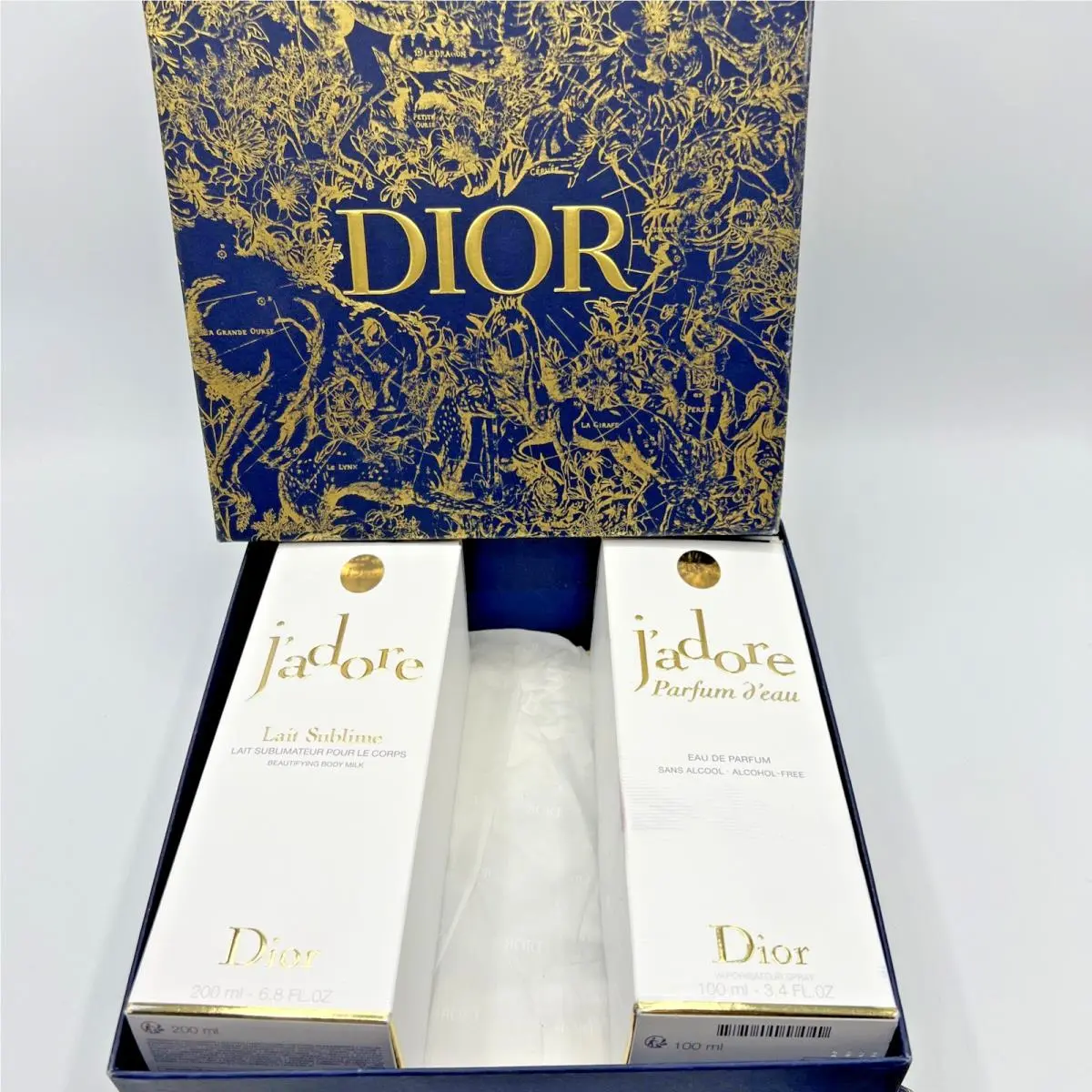J`adore Gift Set 3.4 oz Eau de Parfum 6.8 oz Beautifying Body Milk by Dior