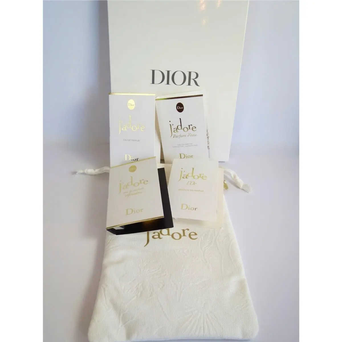 Fragrance Sample Gift Set with Logo Gift Pouch /travel Pouch /makeup Bag by Dior
