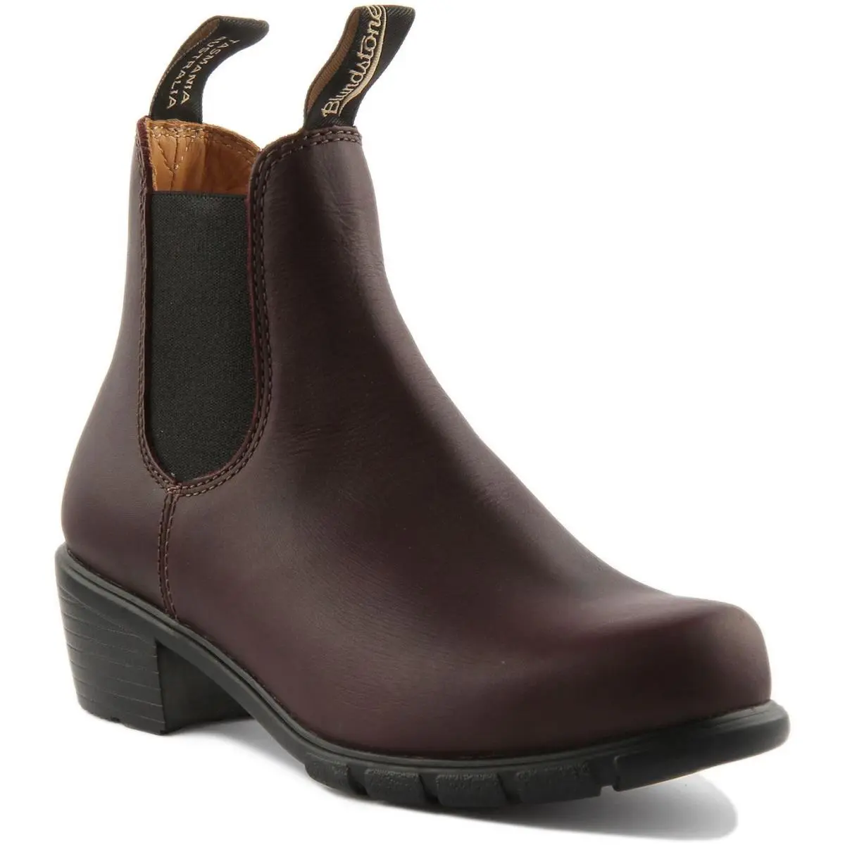 Blundstone 2060 Heeled Slip On Chelsea Womens Boots Wine US 6 - 11
