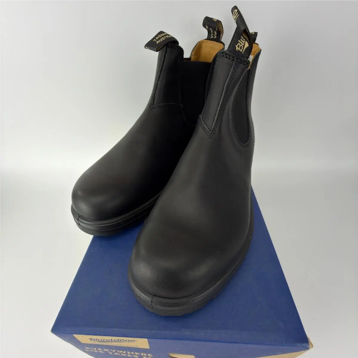 Blundstone 558 Classic Chelsea Boots Black Leather Mens 11.5 US AU 10.5