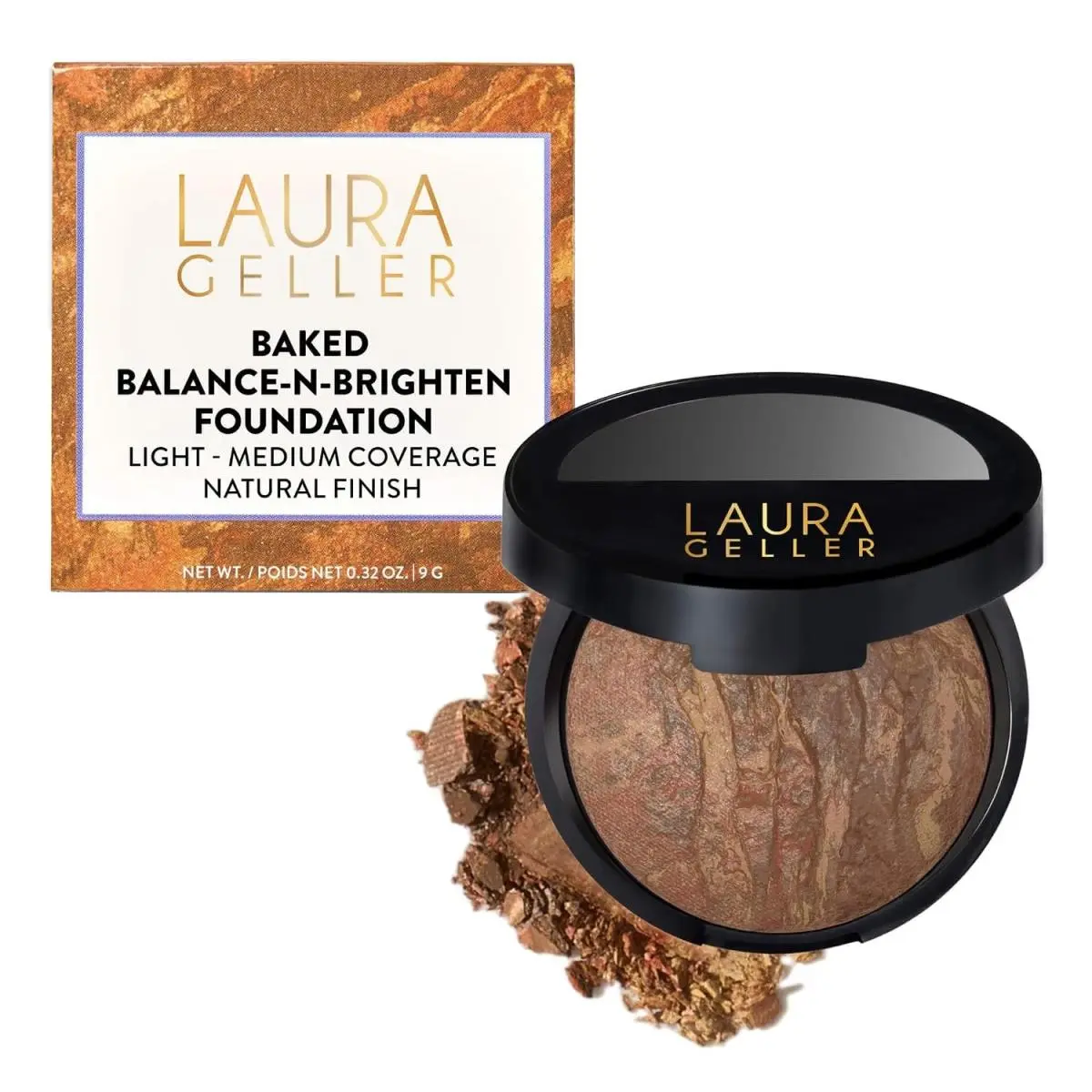 Award-winning Baked Balance-n-brighten Color Correcting Powder Foundation by Laura Geller