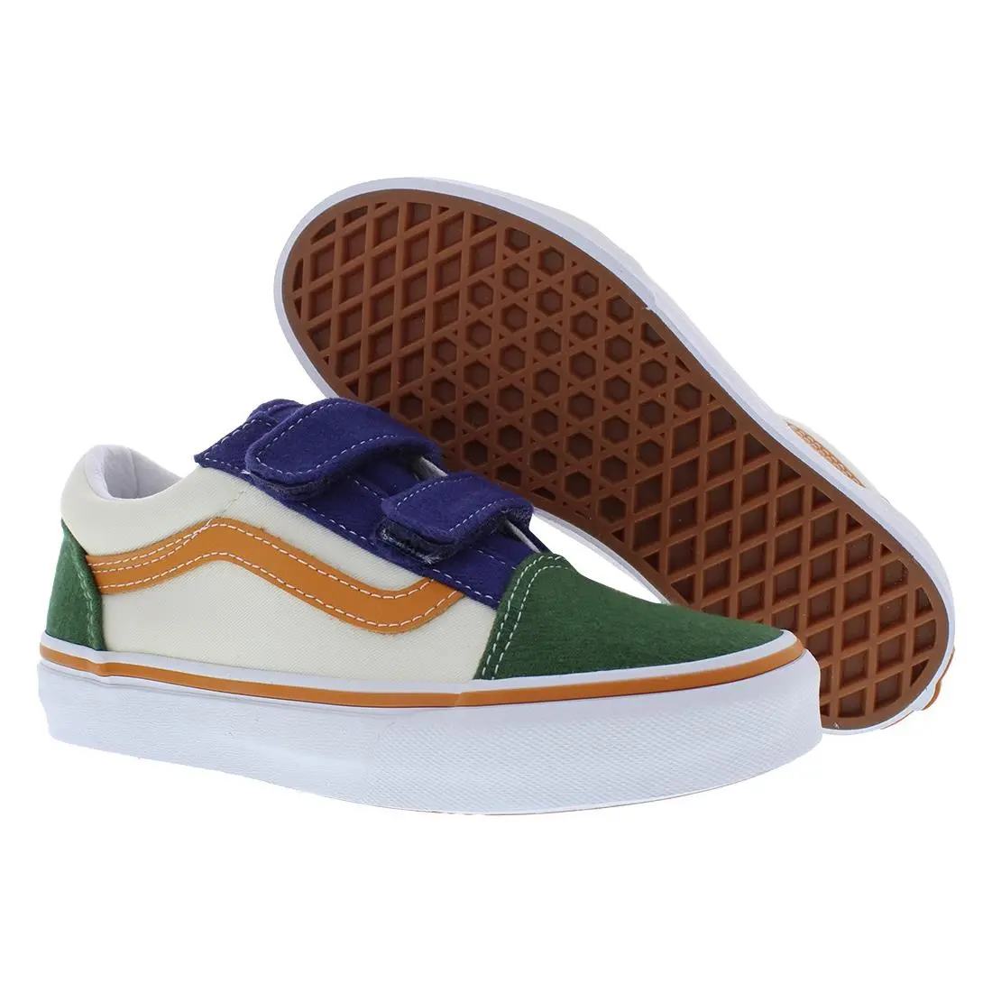 Vans shoes - Twill Block Multi Colored/True White, Main: Multi-Colored 4