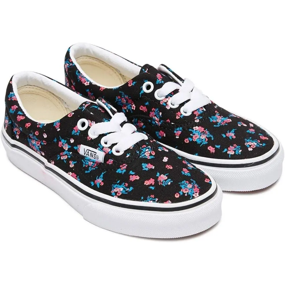 Vans Era VN0A38H88KI Sneaker Kids US 10.5 Black Ditsy Floral Skate Shoes GBNC541