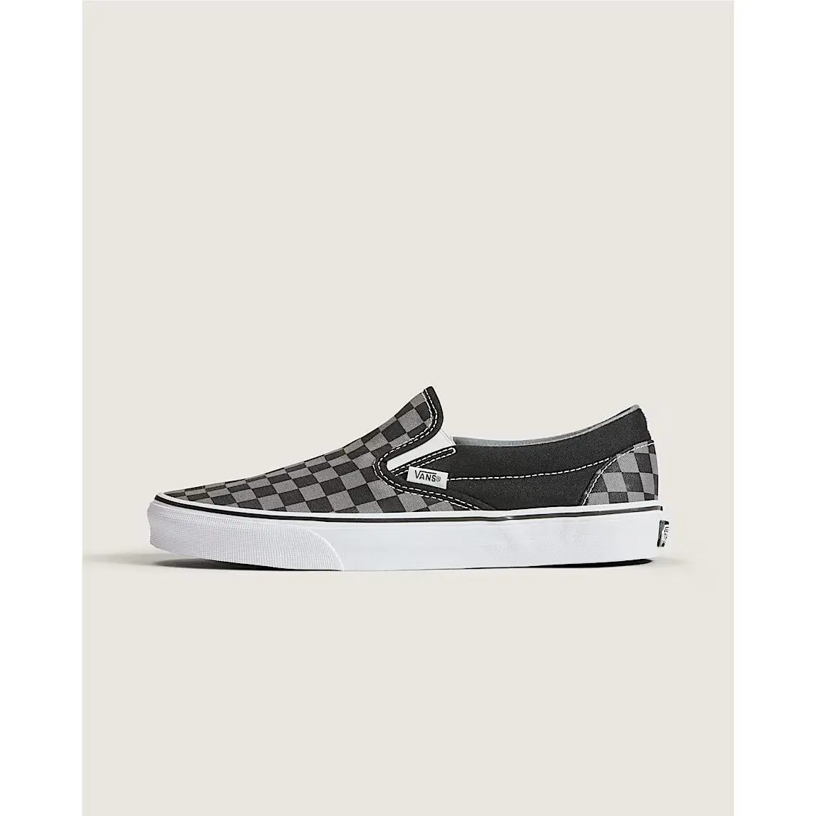 Classic Slip On Unisex Shoes Multiple Colors Available Black/Pewter Checkerboard by Vans