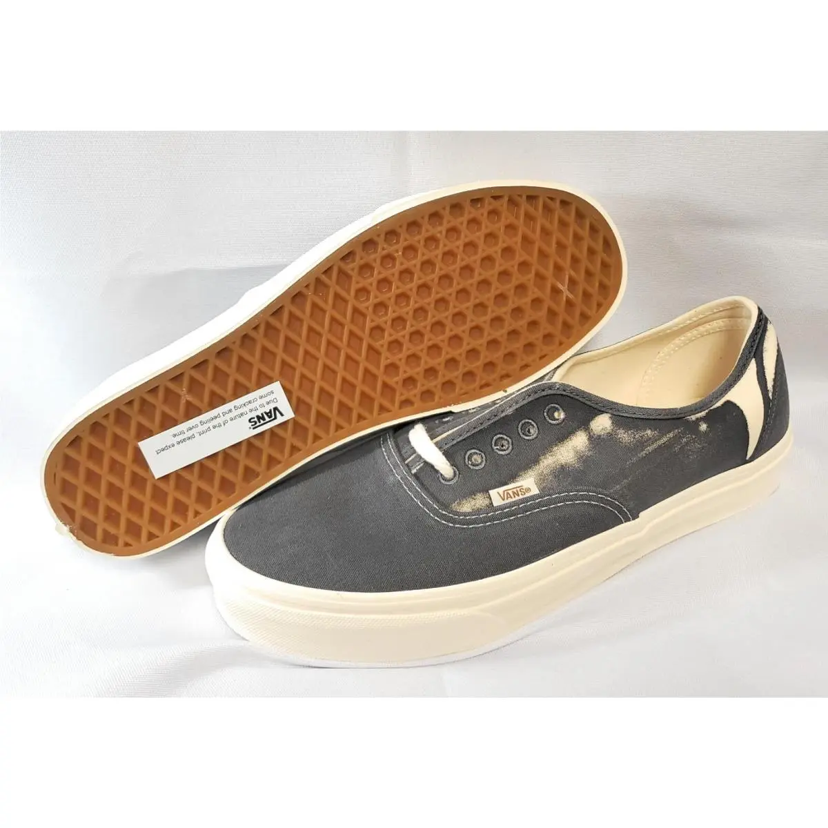 Mens Womens  Eco Theory Asphalt Natural Canvas Sneakers Shoes by Vans