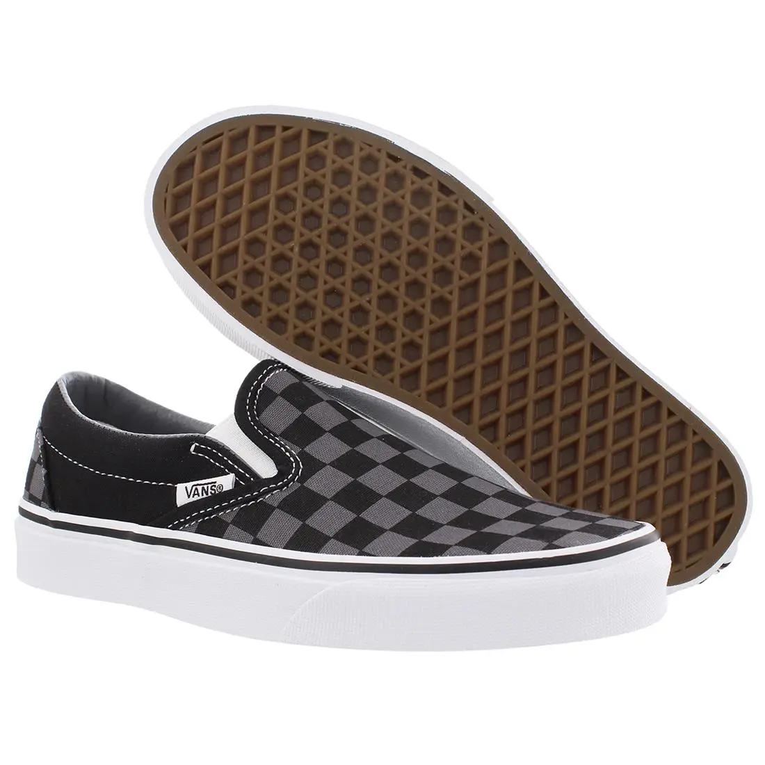 Vans shoes - Black/Pewter Checkerboard, Main: Black 1